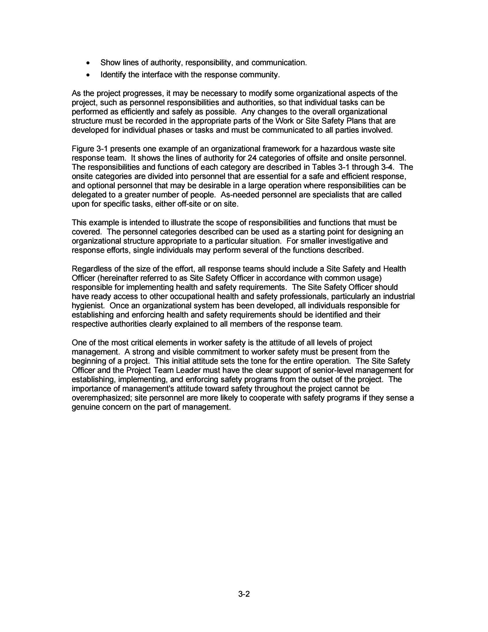 Occupational Safety and Health Guidance Manual for Hazardous Waste Site