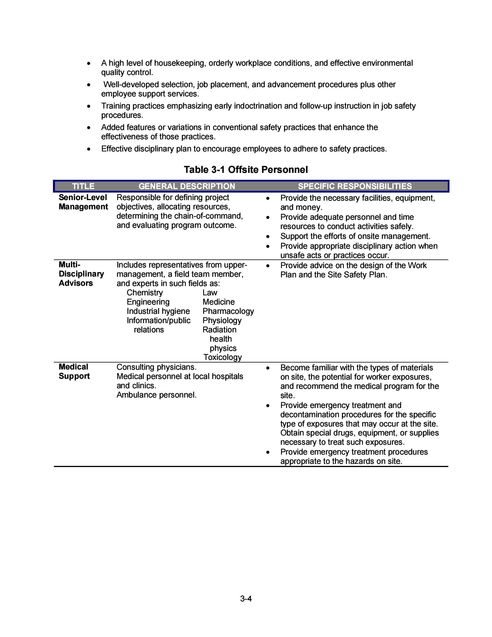 Occupational Safety and Health Guidance Manual for Hazardous Waste Site